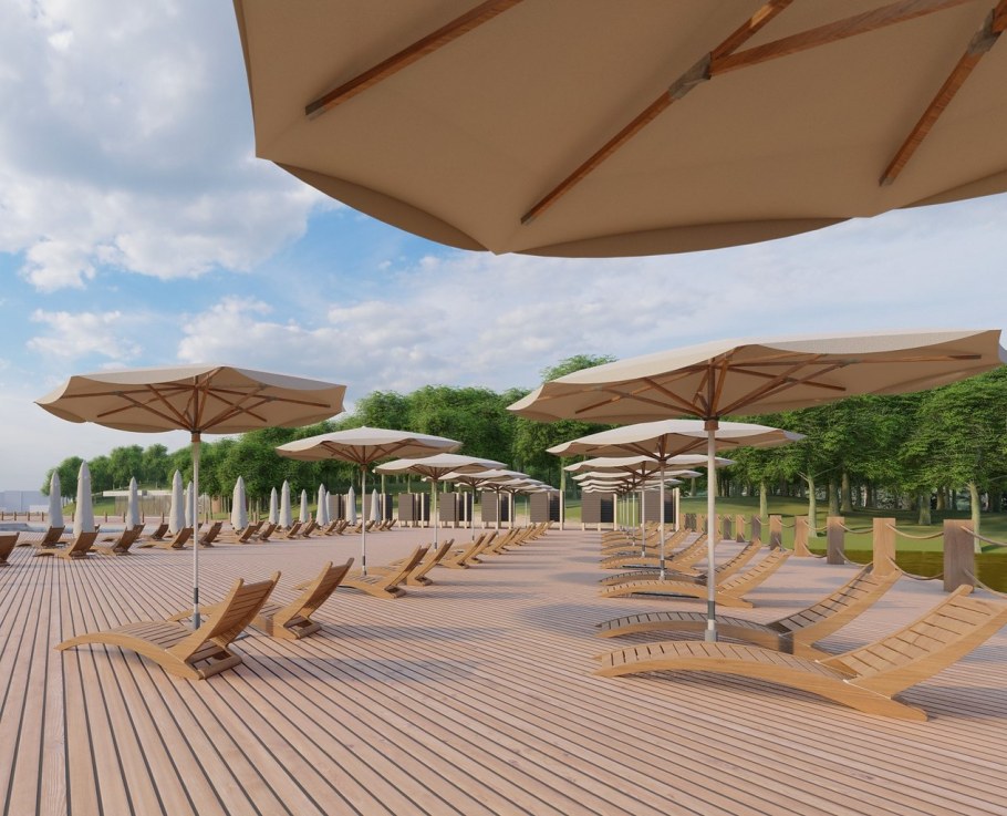 Северный Речной вокзал пляжная зона