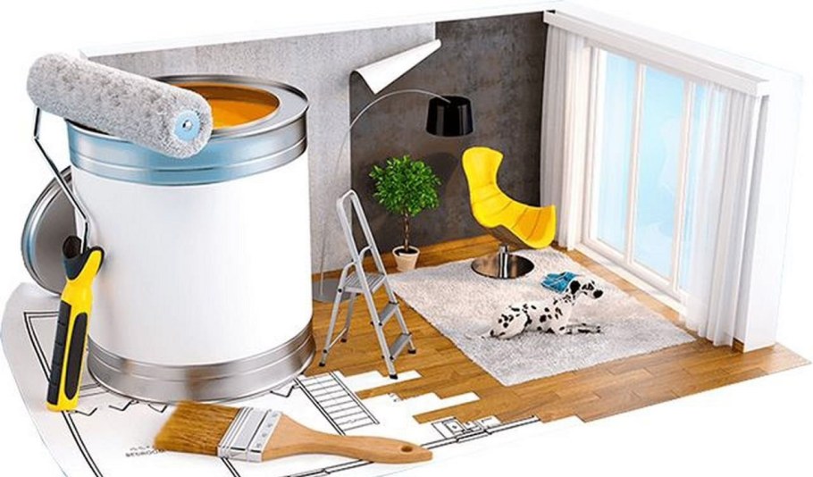 Фон для рекламы ремонта квартир