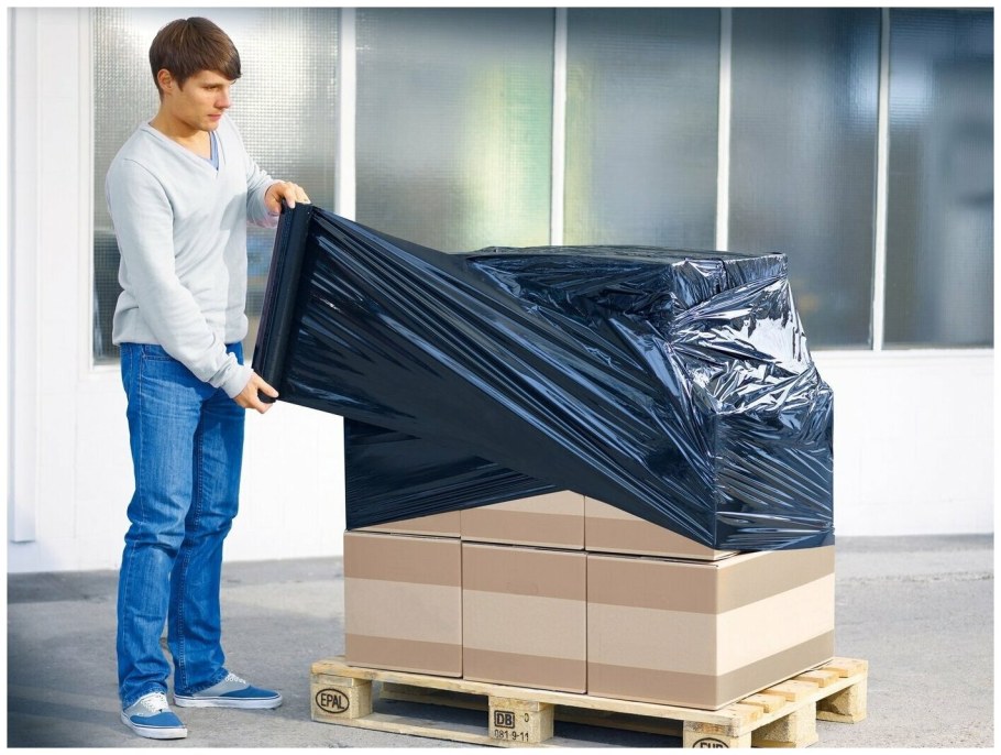 Стрейч-пленка 45 см 23 мкм черная Unibob