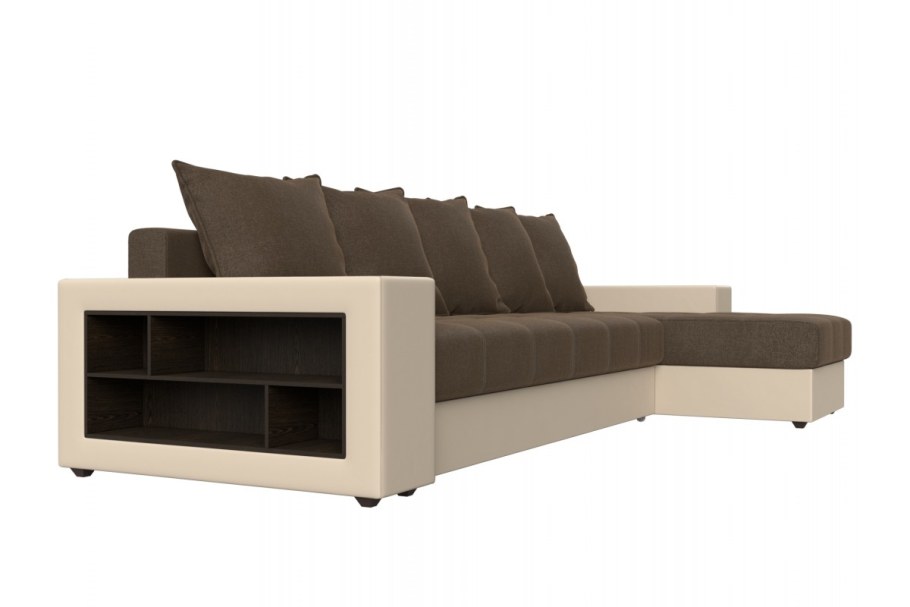 Диван прямой Милан бежевая рогожка