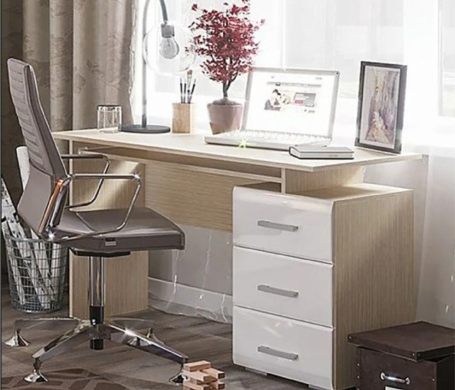 Стол компьютерный ясень шимо темный