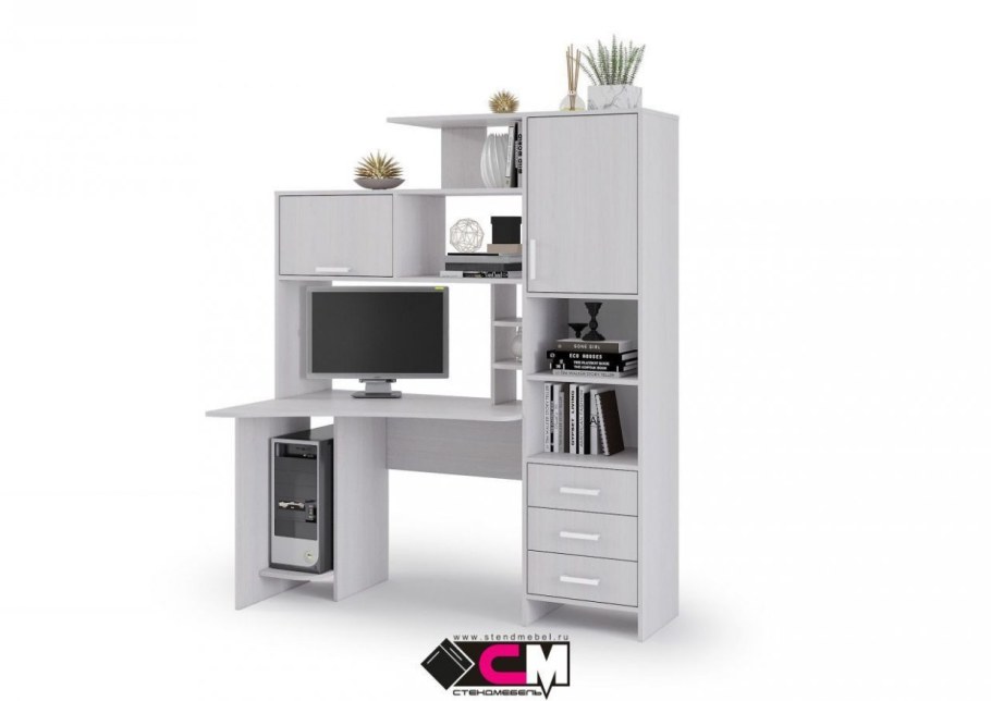 Стендмебель стол компьютерный 1 дуб Анкор