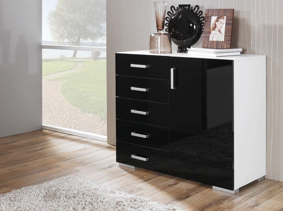 Комод esta Белла белый глянец