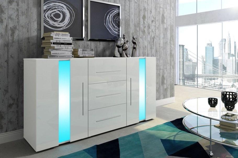 Комод Миранда Atelier белый глянец