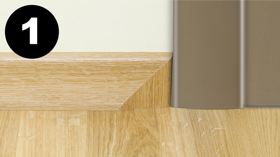 Плинтус для столешницы, алюминий полированный 11x25.8мм l=4м Firmax