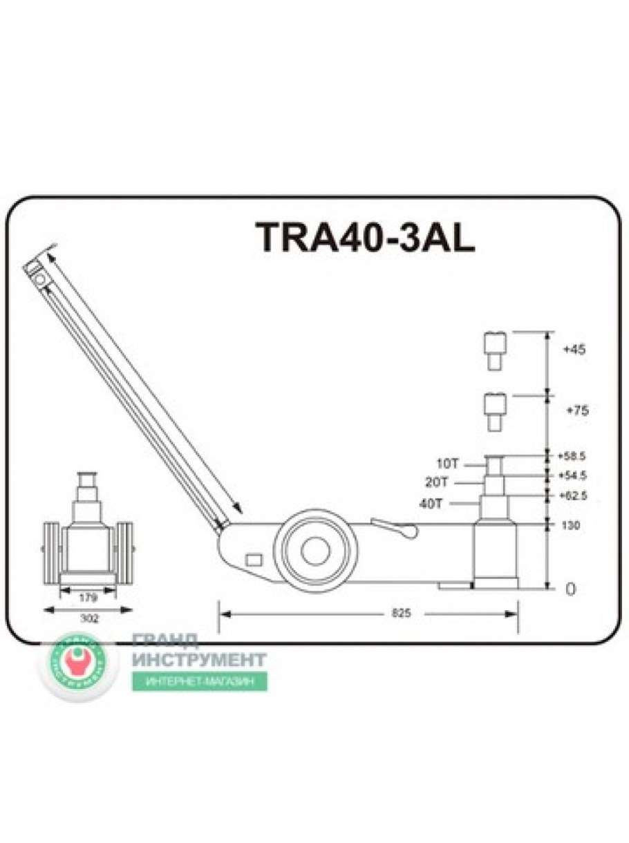 Схема домкрата гидравлического 12т