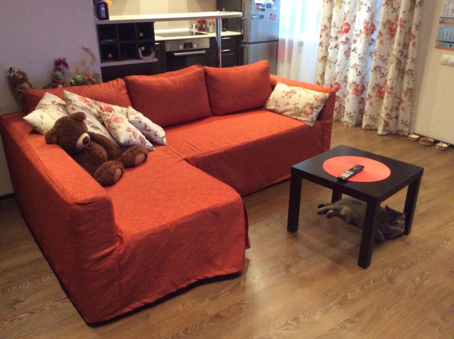 Диван монстад икеа красный