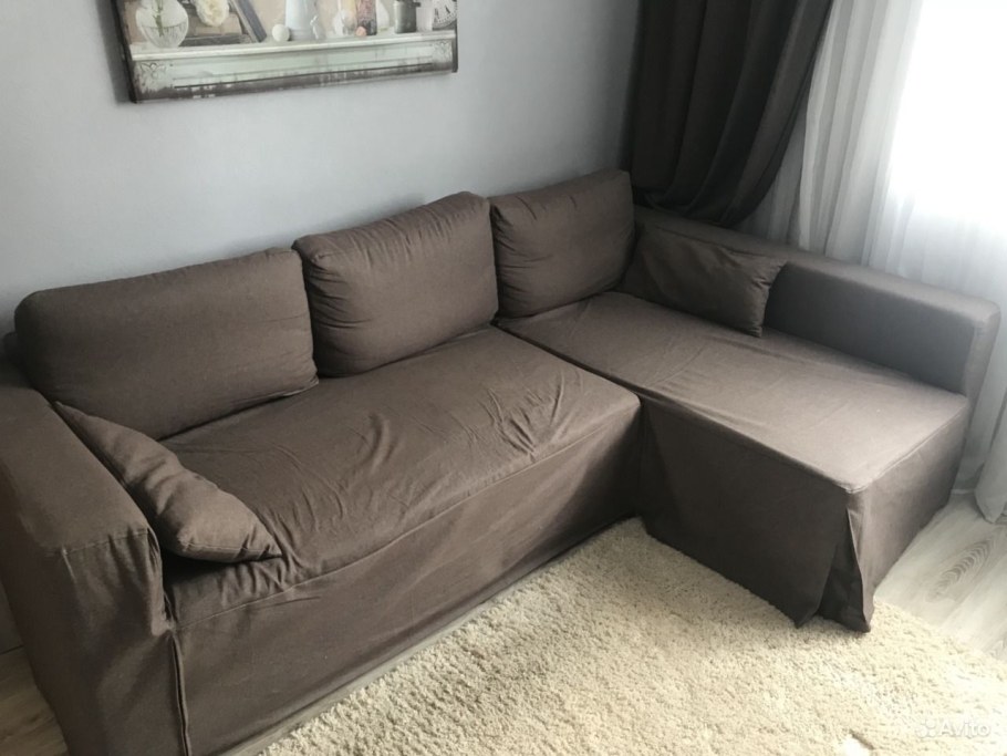 Диван монстад икеа коричневый