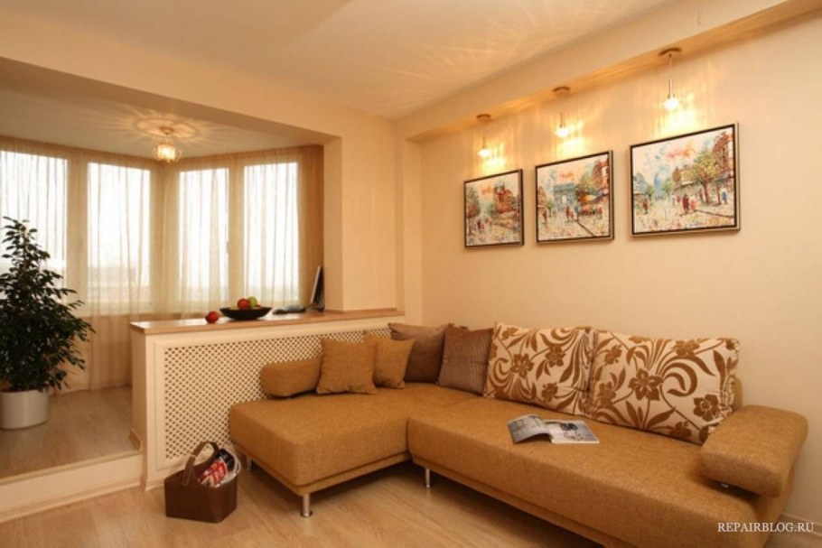 Лоджия совмещенная с комнатой