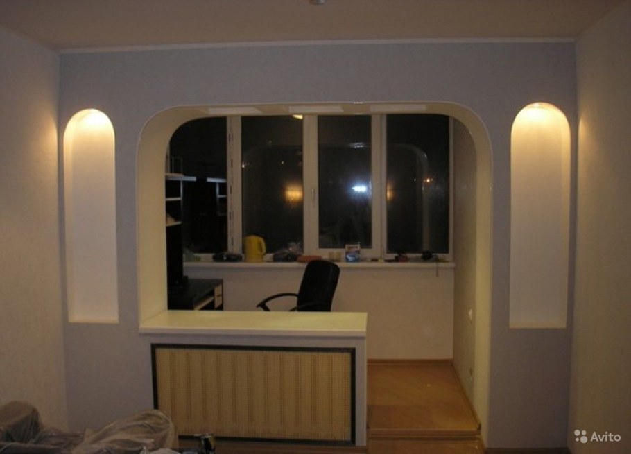 Утепленный балкон комната