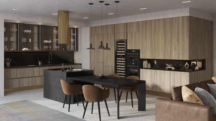 Кухня Порто антрацит