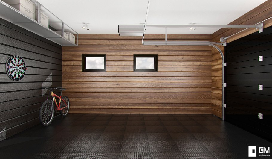 Отделка гаража стеновыми панелями