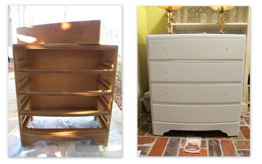 Перекраска лакированной тумбы