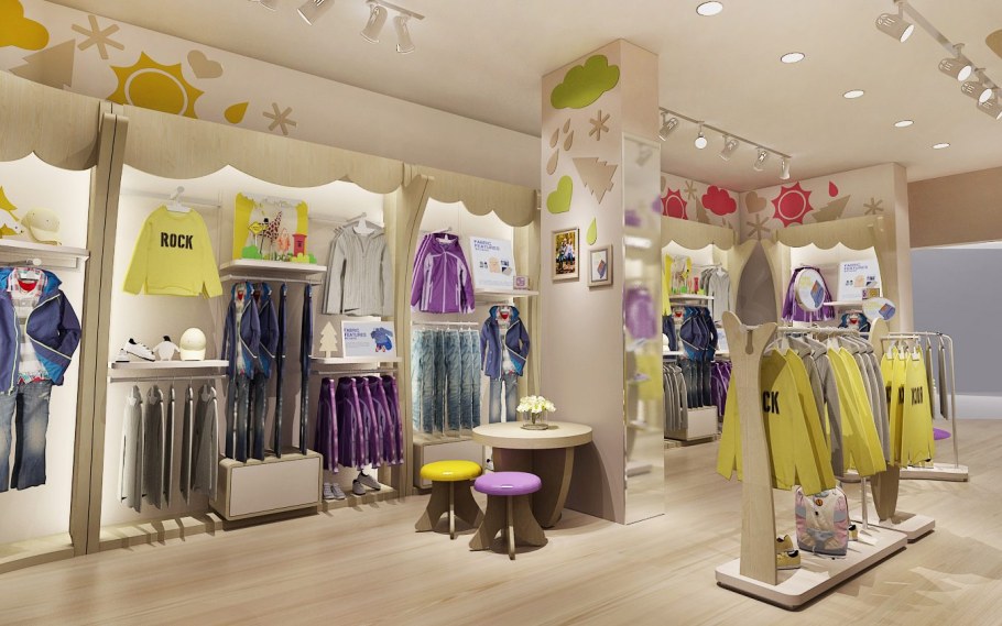 Интерьер детских магазинов