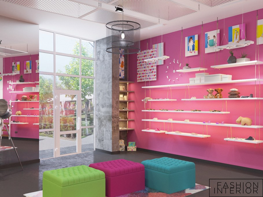 Красивый интерьер магазина