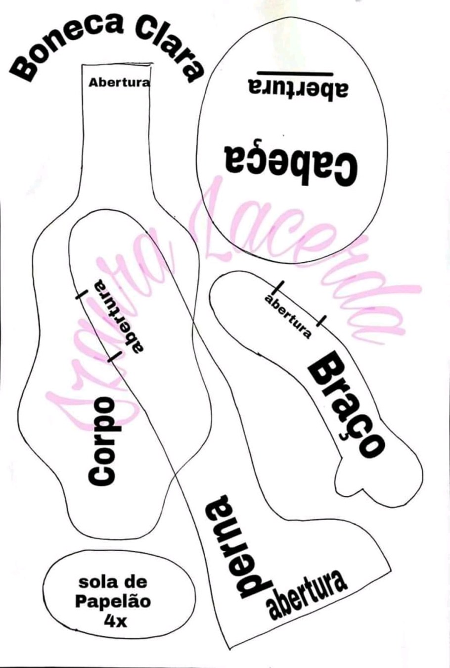 Интерьерные куклы выкройки в натуральную величину