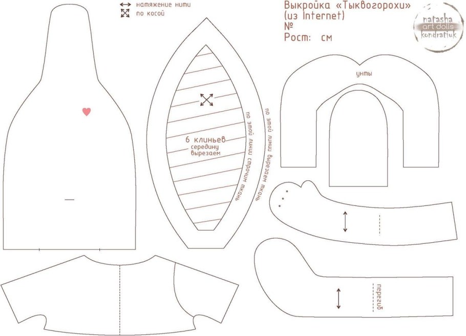 Наталья Кондратюк куклы выкройки