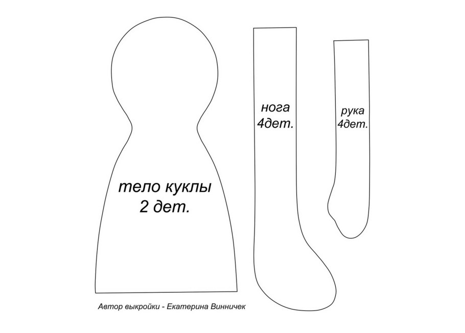 Выкройки текстильных кукол Стелинха Бонекас