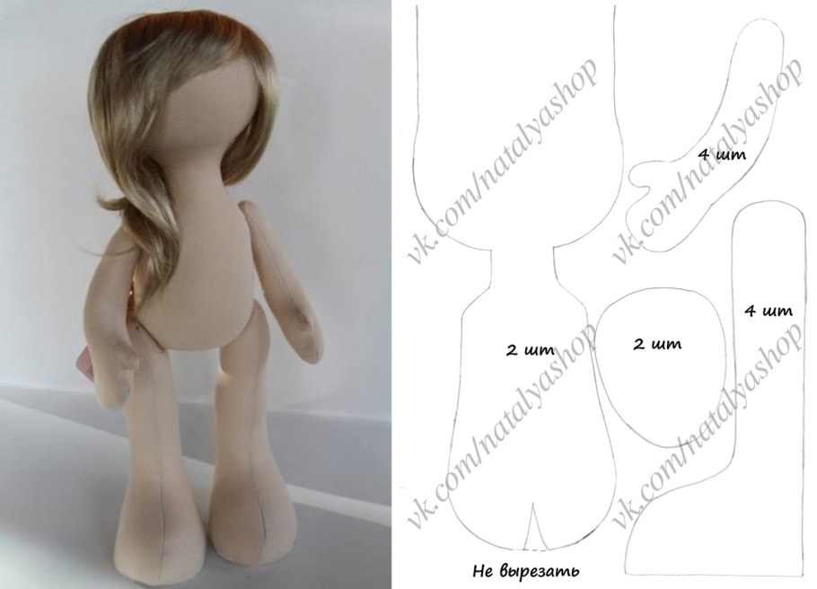 Интерьерная кукла большеножка выкройка