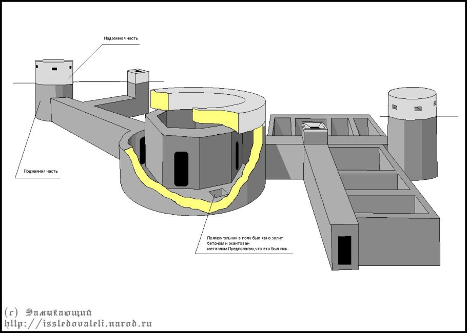 Чертеж бункера подземного