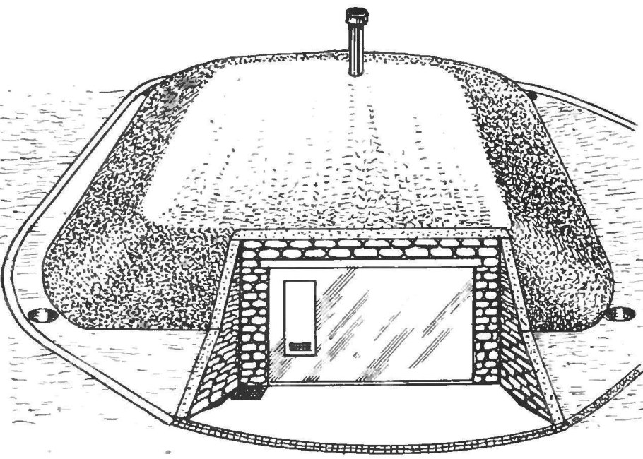 Подземное картофелехранилище схема
