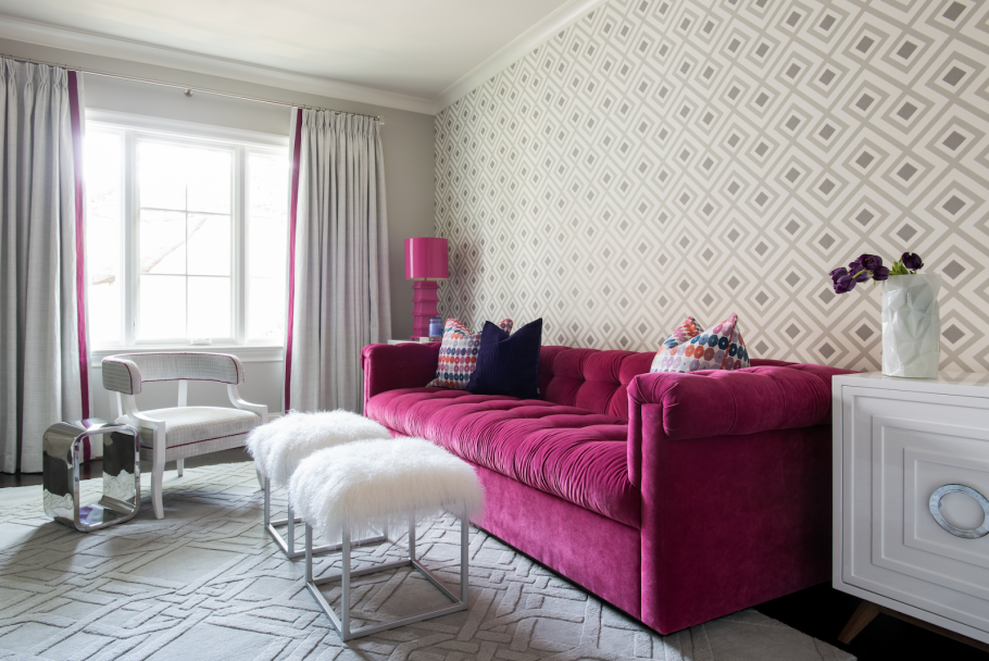 Интерьер Минимализм яркие стены