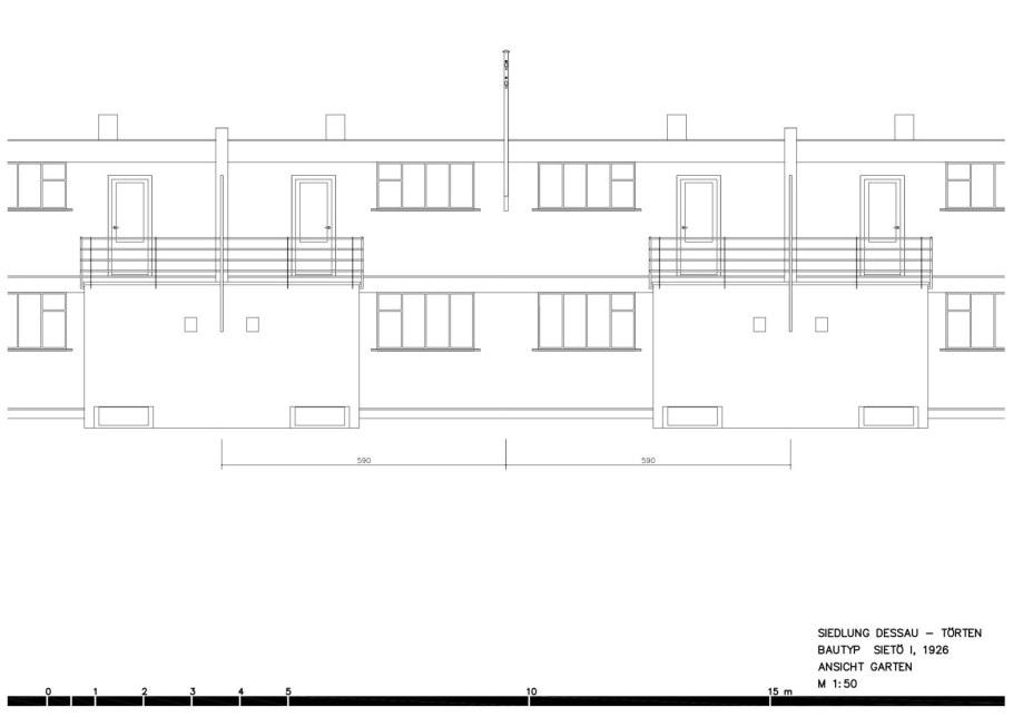 Баухауз в Дессау планировка