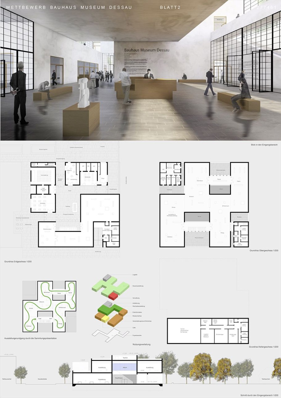 Здание Баухауз в Дессау в Гропиус 1925-1926гг план