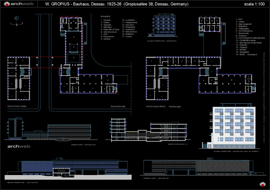 Баухауз Дессау общежитие