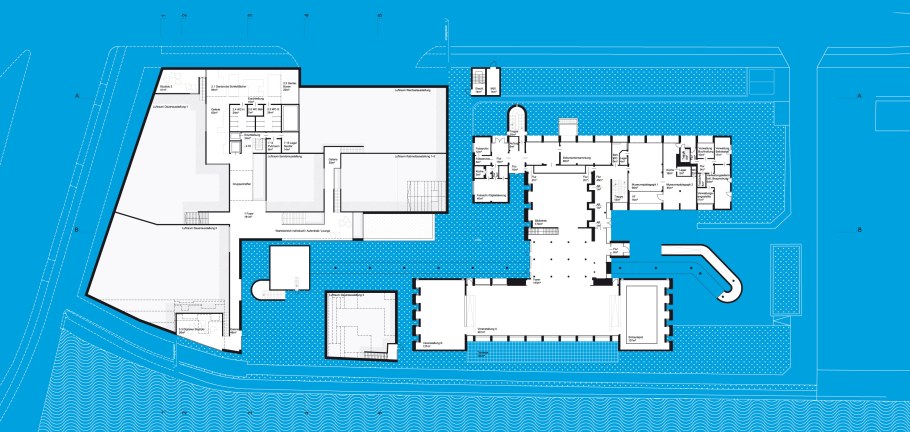 Выставочное здание Веркбунда в Кельне, в. Гропиус.1914г. План