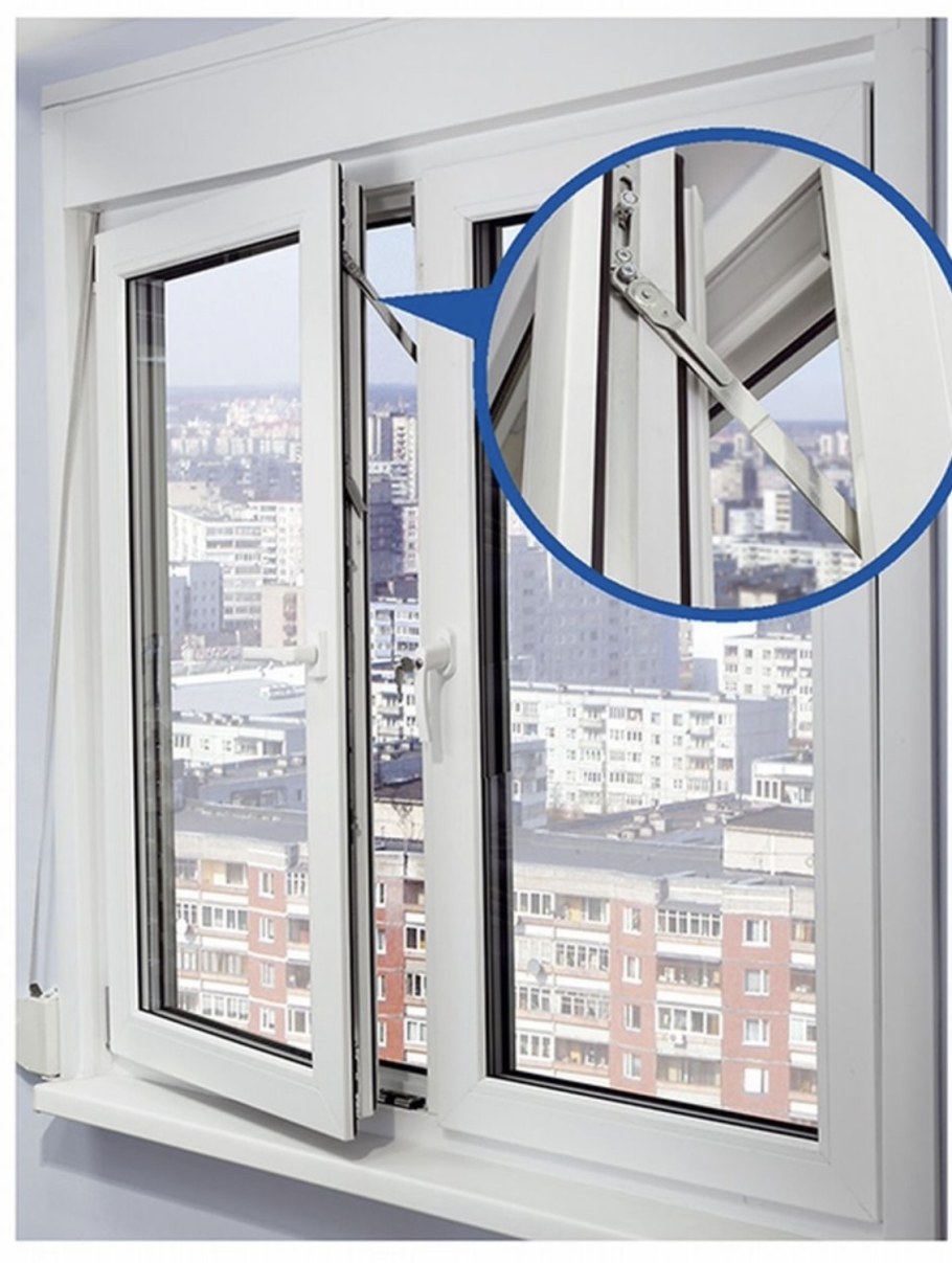 Ограничитель на окна Рехау