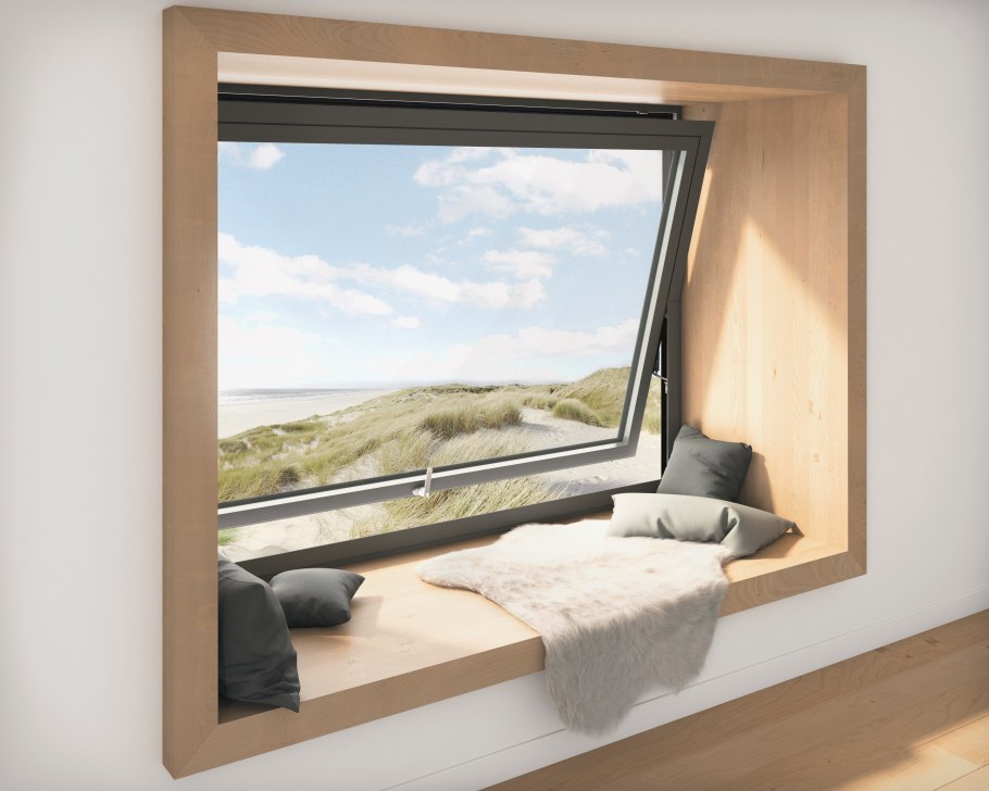 Среднеподвесные окна Schuco алюминий