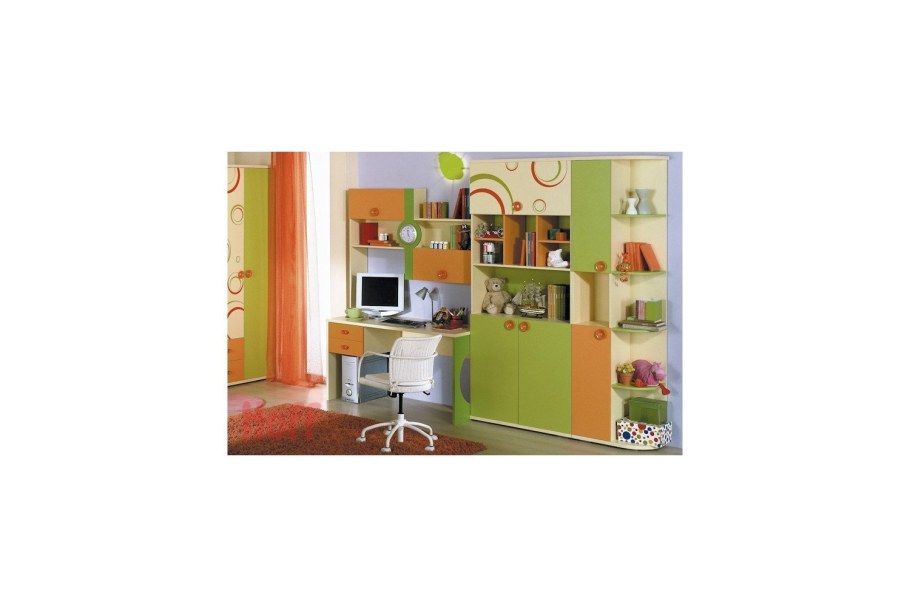 Салатовый цвет с чем сочетается в детской