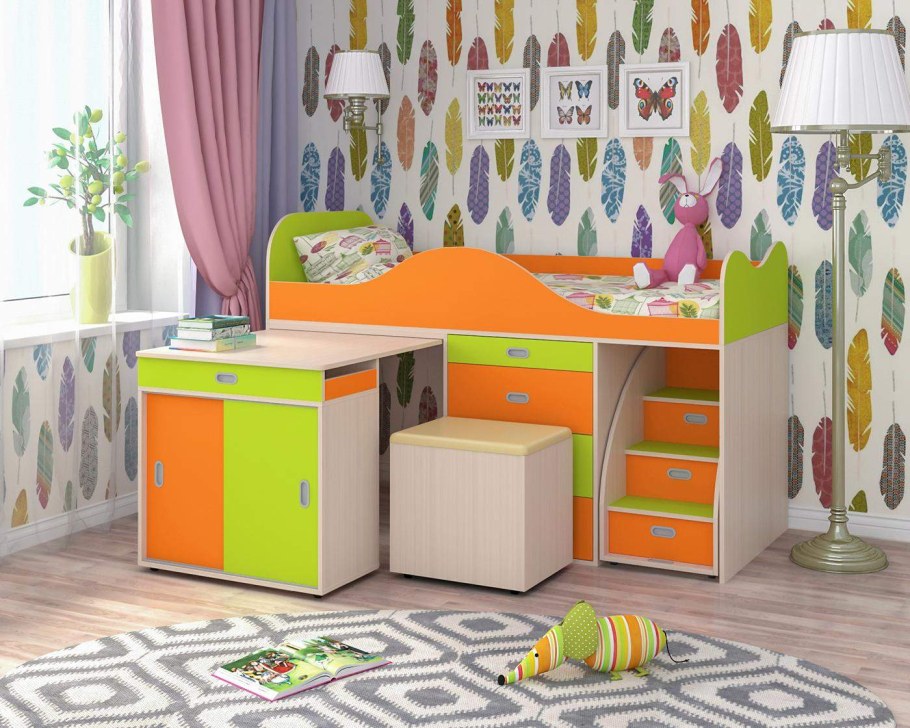 Мебель Fruttis детская кроватка трансформер
