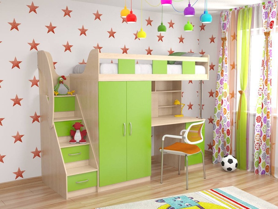 Кровать чердак Фруттис