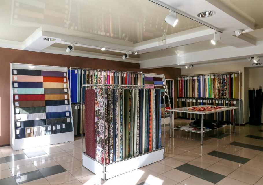 Необычный магазин тканей