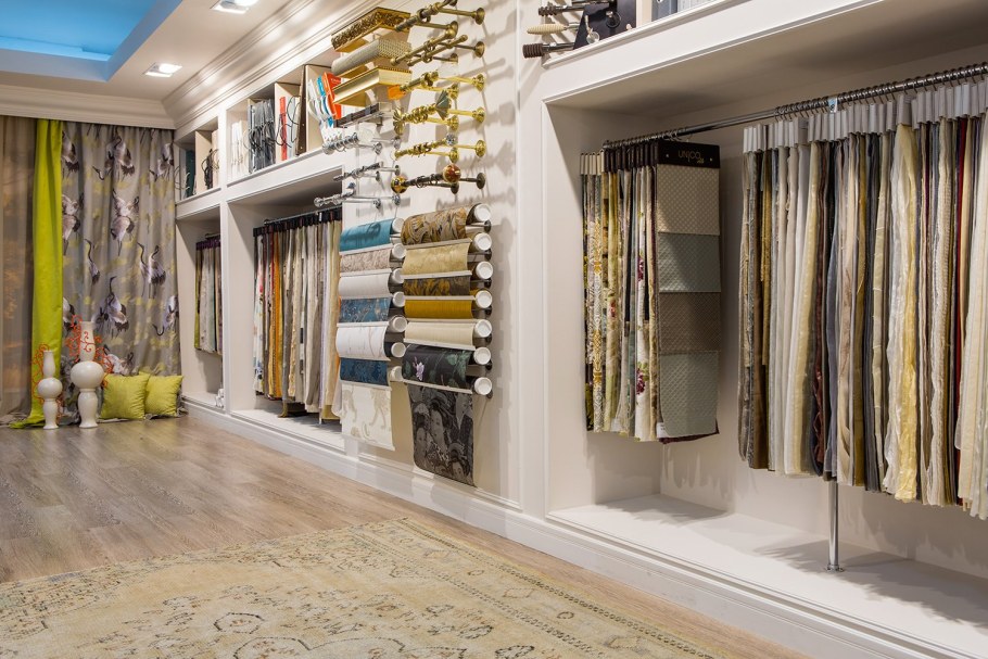 Интерьер салона штор
