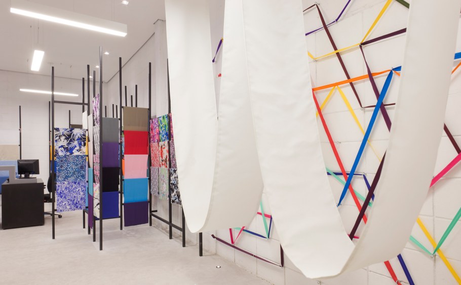 Интерьер тканевого магазина