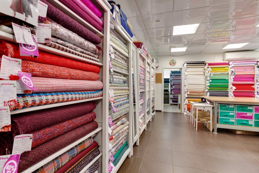 Стеллаж для тканей