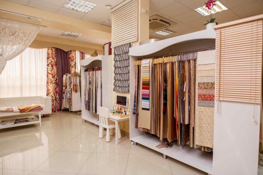 Современный магазин тканей