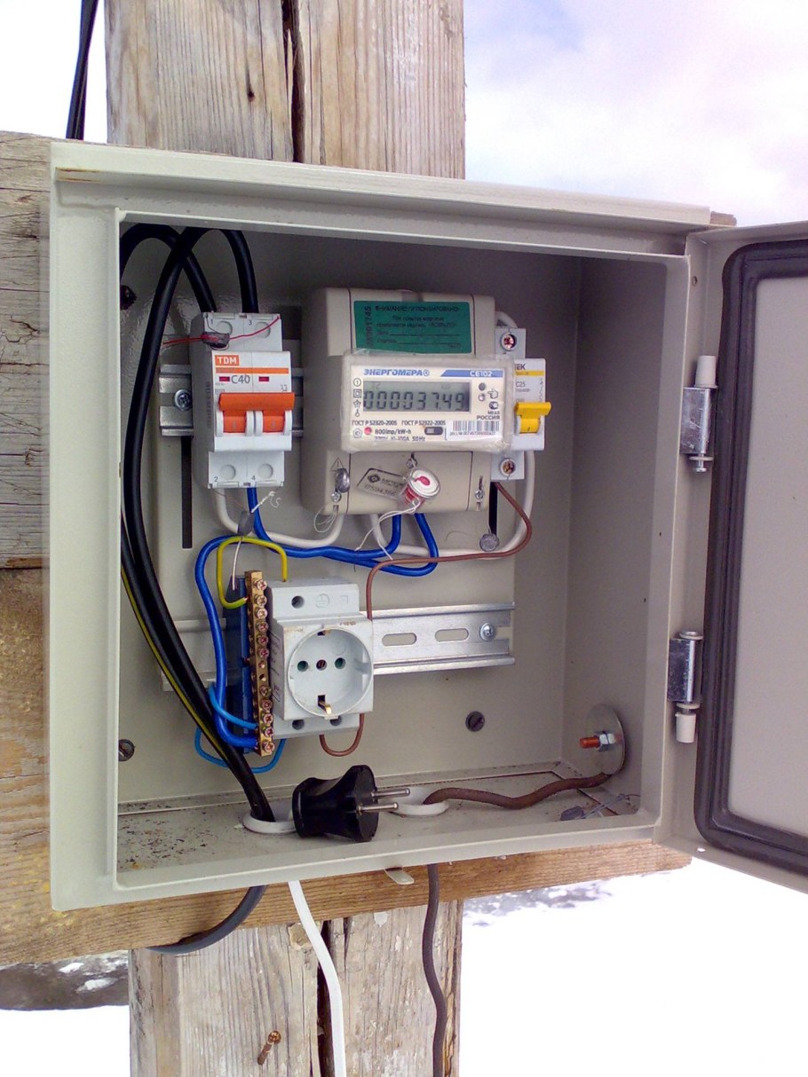 Щит учёта электроэнергии 220 380