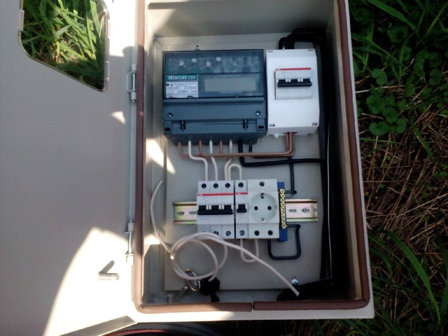 Дачный 3-х фазный электрощит