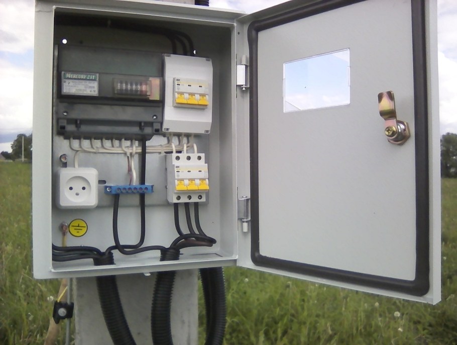 Щит учёта 220в однофазный