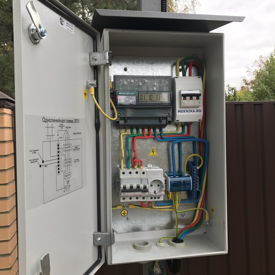 Щит учета электроэнергии 380в 30 КВТ