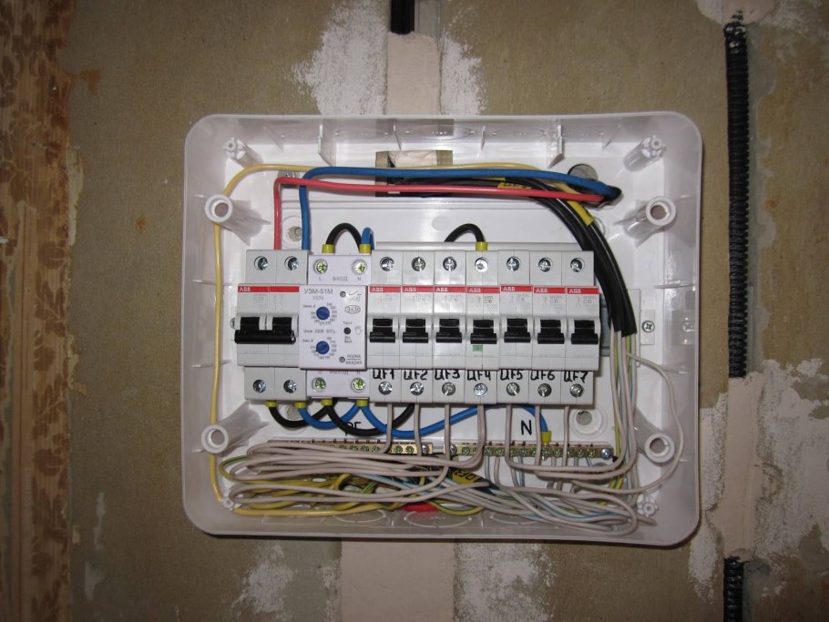 Электро щиток разводка
