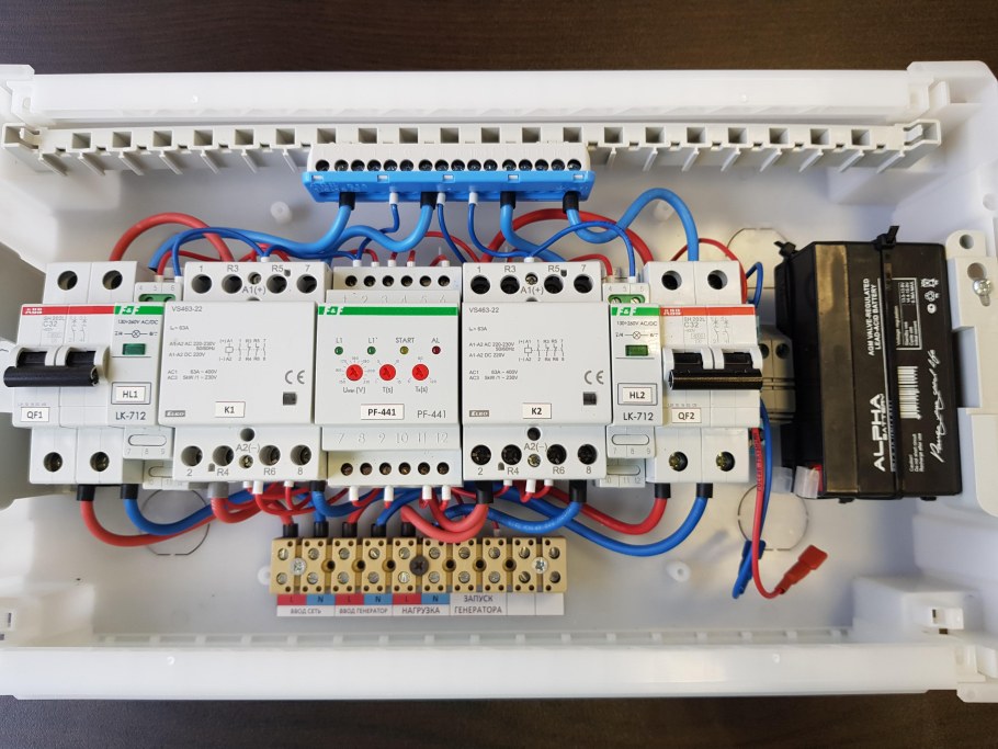 Щит АВР 40а АВР 3-40 ABB