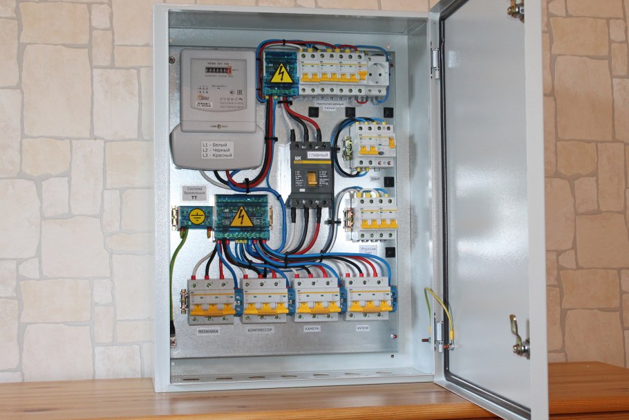 Электро щиток разводка