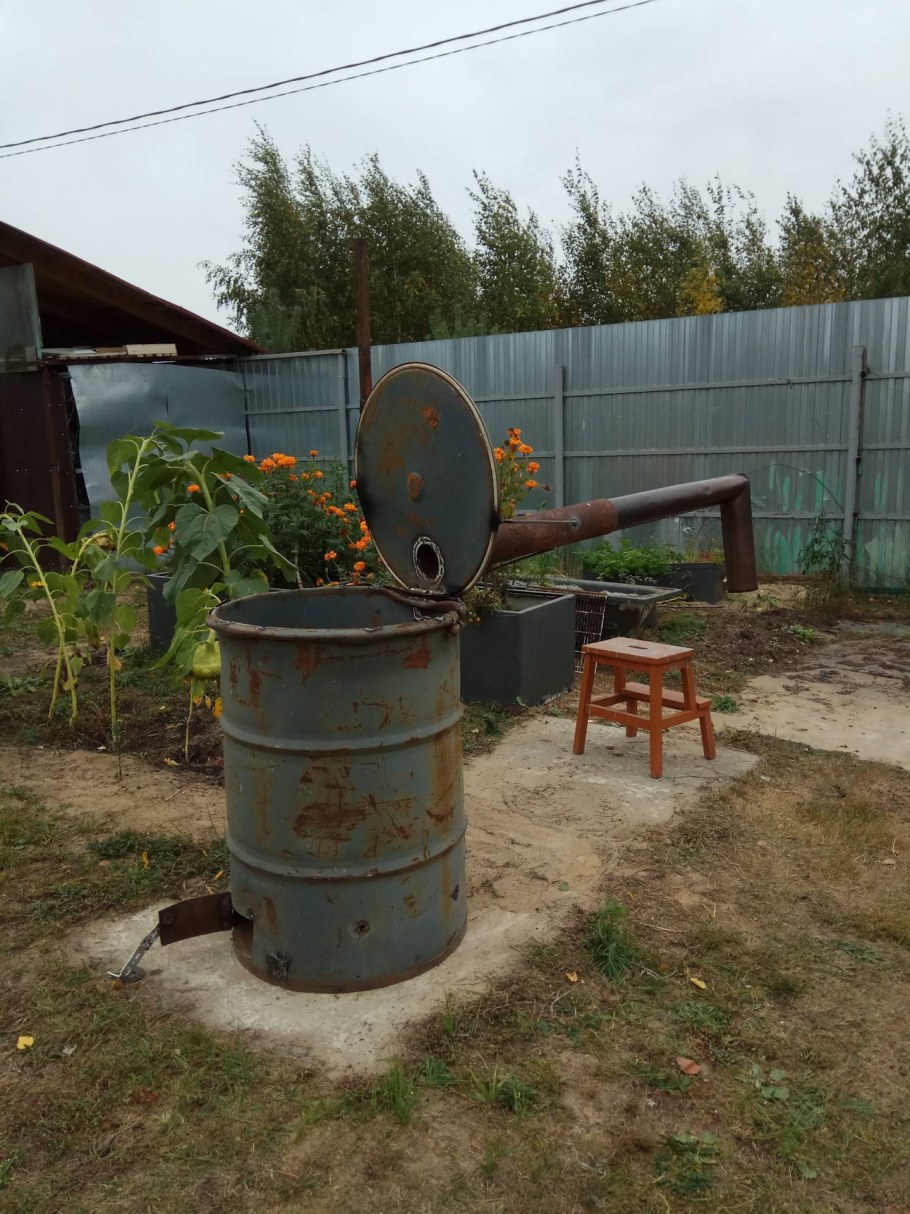 Печь для сжигания мусора на даче
