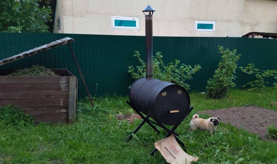 Кирпичная печь для сжигания мусора