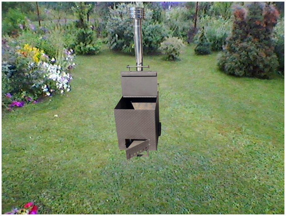 Печь для сжигания мусора пвсм01 ворон